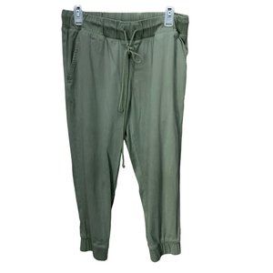 Side stitch Women's Petite Small Olive Green Pullon pants‎